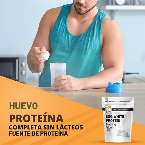 Vista 5 de It's Just! - Polvo de proteína de clara de huevo, proteína de claras de huevo secas, ingrediente para merengue, sin OGM, granjas de EE.UU.