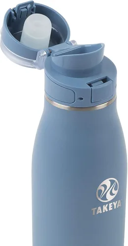 Vista 2 de Takeya Traveler Taza de Café a Prueba de Fugas - Asa de Transporte - Recipiente Aislado para Beber de Uso Diario - Duradera y Portátil con Diseño a