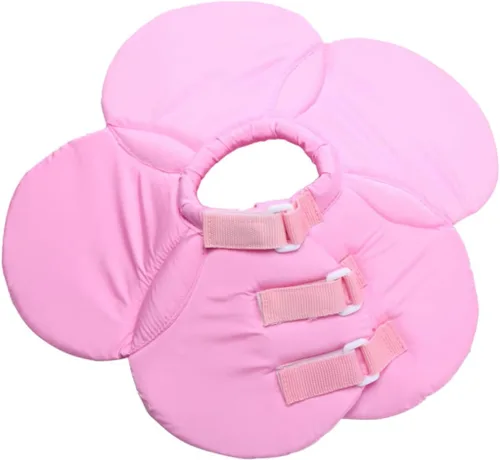 Vista 7 de Mipcase Collar de recuperación de perro para mascotas, tela isabelina, suave, lavable, cachorro, gato, tamaño l