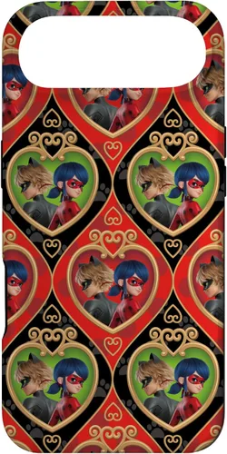 Vista 26 de Funda roja y verde para iPhone SE (2020) / 7 / 8 Miraculous Ladybug and Cat Noir The Movie