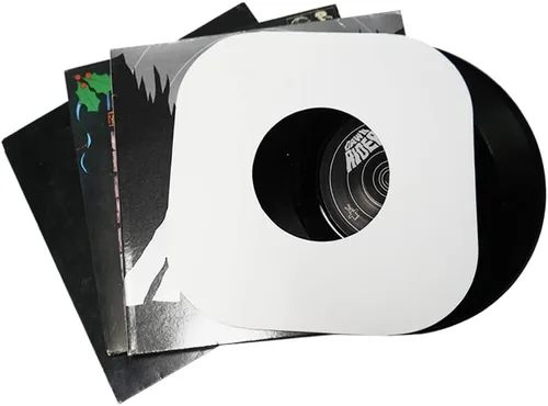 Vista 2 de Mangas internas de registro EP de 7 ″, cubiertas blancas de protección de papel Kraft de 3.53 oz, 20 piezas Fundas de disco de vinilo de papel