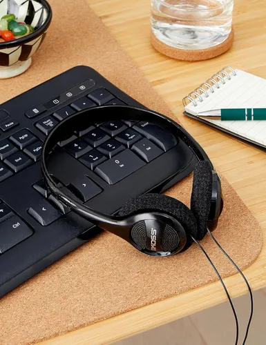 Vista 6 de Koss KPH7 - Auriculares portátiles ligeros, color negro (paquete de 6)