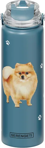 Vista 30 de SERENGETI Botella de Agua de 24 Oz de Acero Inoxidable con Tapa a Prueba de Derrames - Termo de agua de doble pared con aislamiento al vacío PERRO