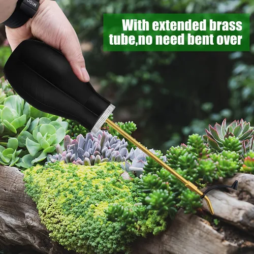 Vista 4 de Pulverizador de bulbos para insectos – Dispensador aplicador extensible de mano de 7 pulgadas para tierra de diatomeas y otras aplicaciones de polvo