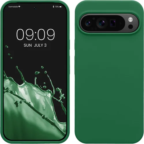 Vista 227 de kwmobile Funda Compatible con Google Pixel 6 Pro - Funda de Teléfono de Silicona TPU con Acabado Suave - Azul Caribe