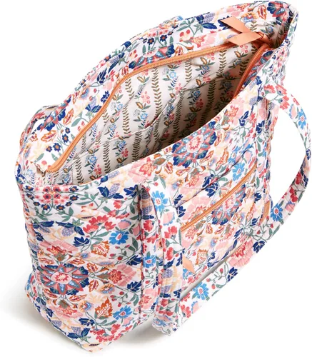 Vista 3 de Vera Bradley Cotton Small Vera Tote Bag