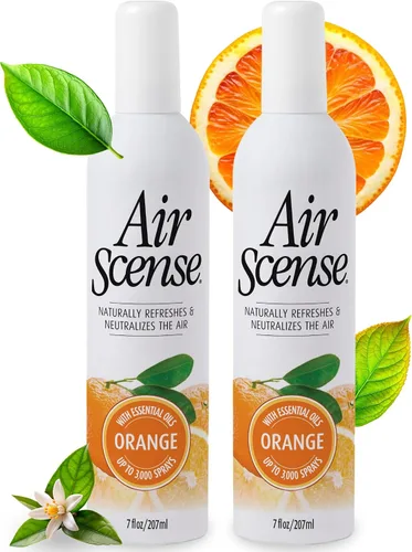 Vista 17 de Air Scense Ambientador desodorante en aerosol para baño y hogar, aceites esenciales, variedad natural (naranja, lavanda, lima y vainilla), 7 onzas