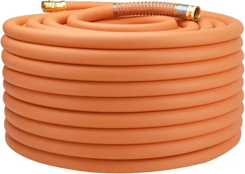 Vista 29 de Wiseflow Leader Hose Manguera de agua resistente de 3 x 5/8 pulgadas con accesorios de latón macho a hembra, extensor de manguera corta para carrete