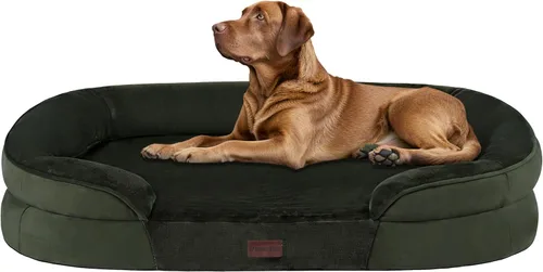 Vista 16 de Dwanton - Cama ortopédica para perros medianos con espuma de gel de memoria, sofá impermeable para perros, cama lavable para mascotas con cojín