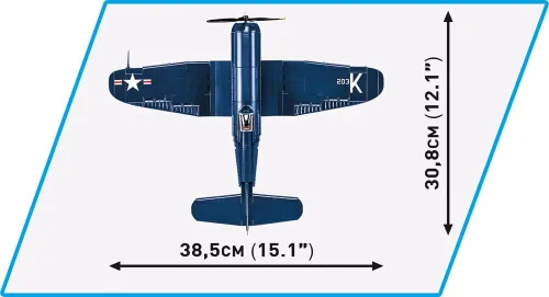 Vista 4 de COBI Colección Histórica Guerra de Corea F4U-4 ™ Corsair® Avión