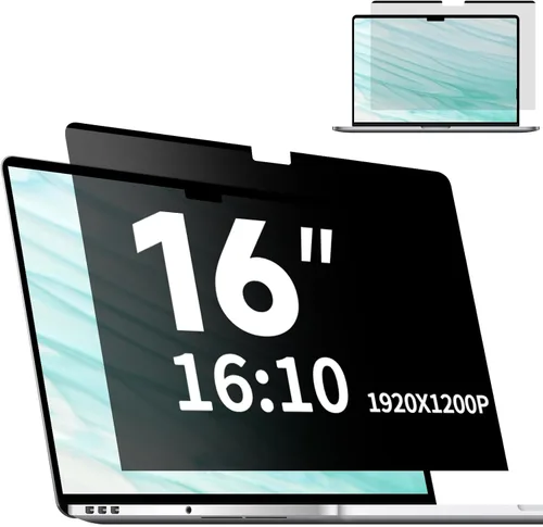 Vista 17 de Pantalla magnética de privacidad para MacBook Pro de 13 pulgadas (2016, 2017, 2018, 2019, 2020, 2021, 2022, M1, M2), pantalla de privacidad mate