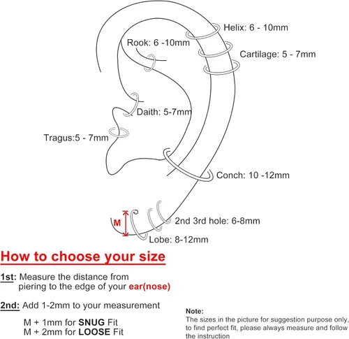 Vista 47 de Small Gold or Sterling Silver Huggie Hoop Earrings for Women Cartilage Nose Helix Tragus