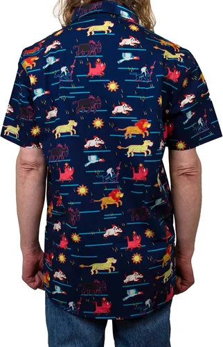 Vista 2 de Disney Camisa con botones Lion King para hombre