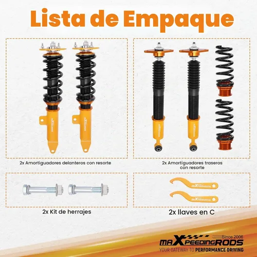 Vista 9 de maXpeedingrods Coilovers para Dodge Challenger SRT8 2008-2010, para Charger 2006-2010, Kit de Suspensión de Espiral Ajustable en Altura, Kits