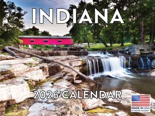 Vista 120 de Calendario de Alabama 2026 para pared, 12 meses, mensual, recuerdos escénicos de AL Hecho en Estados Unidos