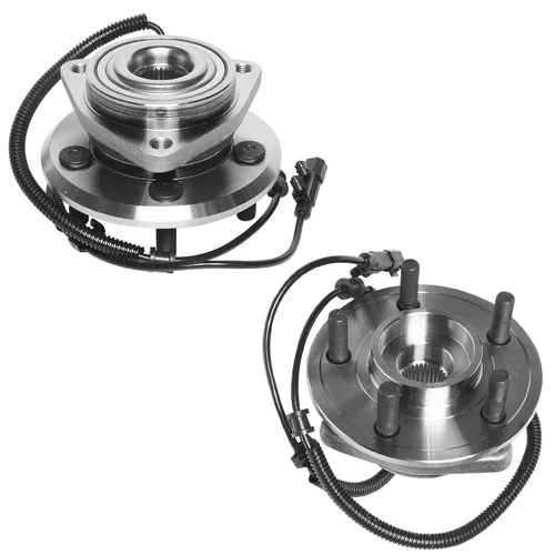 Vista 23 de Detroit Axle - Cojinete de rueda delantera y cojinete de rueda trasera para Honda Civic 1992-2000, Civic Del Sol 1993-1997, 4 lengüetas no ABS 1992