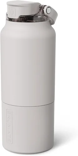 Vista 25 de BrüMate Rise - Botella de agua de 25 onzas con pajita de silicona cubierta 100 % a prueba de fugas, botella de agua de acero inoxidable aislada