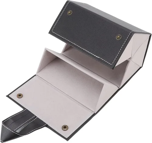 Vista 8 de TOPINCN Estuche organizador de gafas de sol para hombres y mujeres, 5 ranuras, soporte de lentes de almacenamiento de piel sintética para gafas