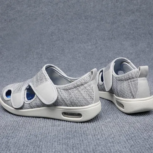 Vista 6 de W&LESVAGO Zapatos para diabéticos para mujer, sandalias ligeras y cómodas con amortiguación de aire, zapatos para caminar para ancianos hinchados