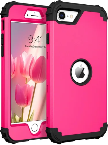 Vista 14 de BENTOBEN Funda para iPhone SE 2022 y iPhone SE 2020, resistente 3 en 1, cuerpo completo, resistente, a prueba de golpes, híbrida de policarbonato