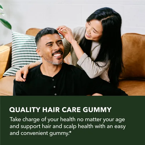 Vista 5 de Gomitas Saw Palmetto para hombres, suplemento bloqueador DHT para la salud del cabello y calvicie con patrón masculino, 60 unidades, apoya