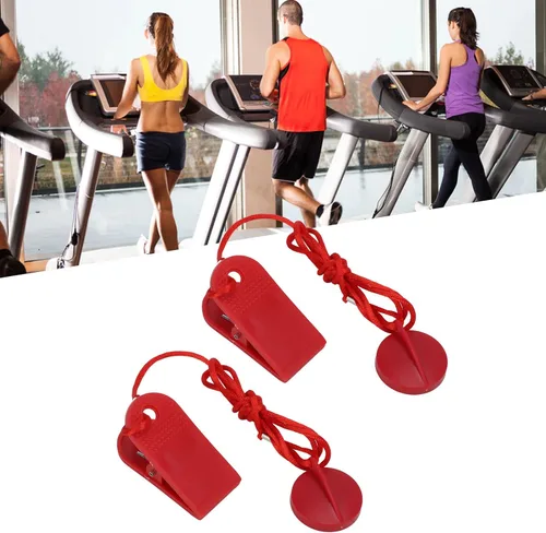 Vista 6 de Pilipane Cinta de correr universal con imán de seguridad, cinta de correr universal, bloqueo magnético de parada de emergencia, accesorios