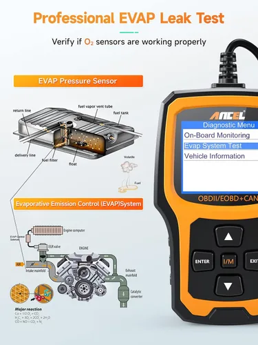 Vista 8 de ANCEL AD410 Escáner OBD2 Mejorado, Lector de Códigos de Vehículo para Luz de Check Engine, Escáner Automotriz OBD II para Diagnóstico de Fallas