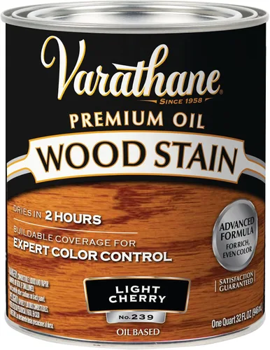 Vista 23 de 1 cuarto de galón Rust-Oleum Brands 211728H Gunstock Varathane - Tinte para madera interior a base de aceite (paquete de 2)