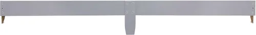 Vista 2 de Dream On Me Mini riel para cuna en color gris tormenta, convierte mini cunas en camas de tamaño individual, construcción de madera maciza Gris