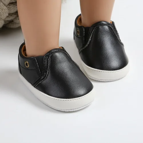 Vista 2 de Zapatos para bebés niños y niñas, suela suave, mocasines Oxford, zapatos de cuna para recién nacidos, zapatos antideslizantes para uniforme de boda