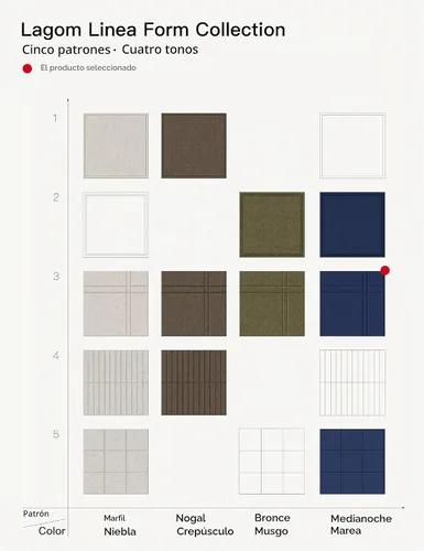 Vista 9 de Soundproofing Panels, Decorative Acoustic Wall Art, Sound Absorbing, 6 Pack Spatial Line