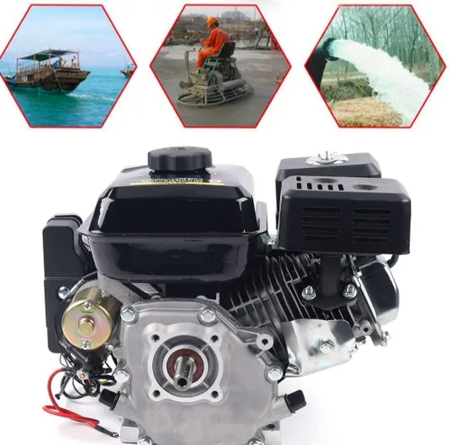 Vista 3 de Motor de gas Go Kart de 7.5HP 210CC con arranque eléctrico a gas de 4 tiempos OHV, motor de gasolina de gas, lavadoras a presión de gas, divisores