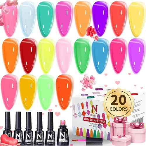 Vista 16 de Kit de esmalte de uñas de gel, 12 colores brillantes con purpurina 9D camaleón ojo de gato, juego de esmalte de uñas de gel con base de luz