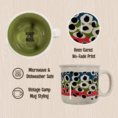 Vista 3 de Lazy One Tazas Novedosas, Taza de Regalo Divertida para Familia, Amigos o Compañeros de Trabajo en tu Oficina, Camping, Pesca, Bass