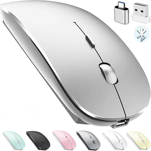 Vista 11 de PEIBO Mouse Inalámbrico Bluetooth para Laptop, Mac, MacBook, iPad, MacBook Air, MacBook Pro, PC, Computadora de Escritorio, Windows, Chromebook