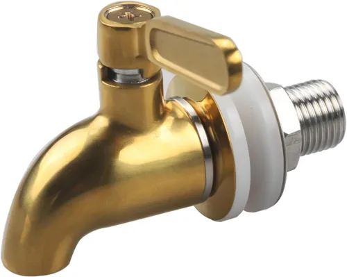 Vista 8 de Espita de acero inoxidable moderna negra dispensador de bebidas Spigot Food Grade Metal Spot para dispensador de bebidas por MUGLIO