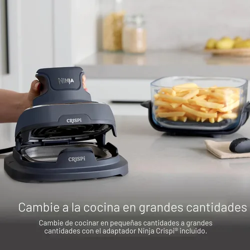 Vista 14 de Ninja Freidora de aire de vidrio Crispi, 4 en 1, gris, FN101GY