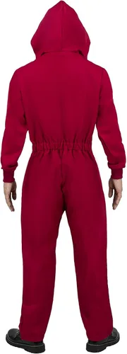 Vista 2 de Traje de Cosplay Serie TV Versión Original para Adultos Mono con Cremallera Mono Rojo S-XL