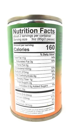 Vista 3 de 555 Sardinas fritas calientes y picantes 5.5oz (155g), paquete de 6