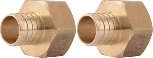 Vista 14 de SharkBite Adaptador hembra de crimpado de 1 pulgada, accesorio de fontanería de latón, tubo PEX, PE-RT, UC094LFA