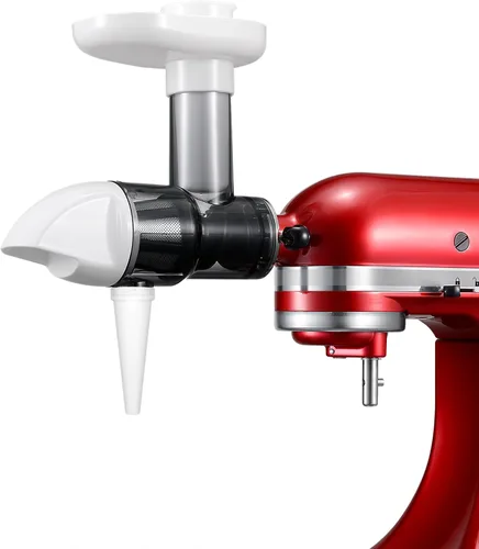 Vista 6 de Accesorio de exprimidor masticador para batidoras KitchenAid, accesorio exprimidor lento para Kitchenaid, accesorio exprimidor de prensa en frío