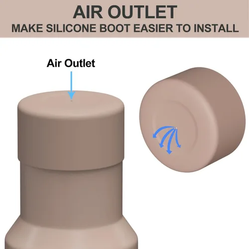Vista 4 de Affute Funda Protectora de Silicona para Stanley Quencher H2.0 40 30 20 oz e IceFlow Flip 30 20 oz, Libre de BPA Anti-Ruido Anti-Arañazos, Protector