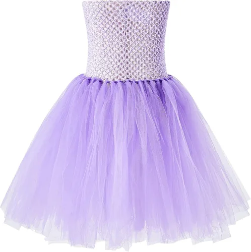 Vista 4 de Disfraz de hada de princesa tutú para niñas vestido de alas de mariposa de hada disfraz de cosplay de 4 piezas para Halloween y Navidad
