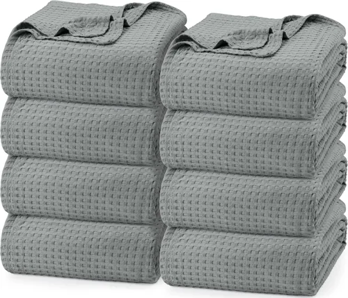 Vista 84 de Utopia Bedding Manta de gofre 100% algodón, tamaño individual, color negro, 90 x 72 pulgadas