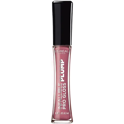 Vista 22 de L'Oréal Paris Infallible Pro Gloss Plump - Brillo labial con ácido hialurónico, brillo voluminizador de larga duración, los labios se ven Blossom