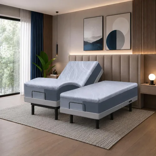 Vista 9 de Irvine Home Collection Base de Cama Ajustable Twin XL con Colchón de Espuma Viscoelástica de Gel Prime de 14 Pulgadas - Masaje Dual - Puertos USB