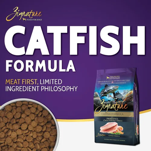 Vista 2 de Zignature Alimento seco para perros con fórmula de ingredientes limitados de bagre, 4 libras