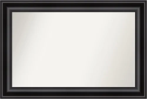 Vista 312 de Amanti Art Espejo personalizado, espejo de baño negro puente, espejo de pared o espejo de tocador de baño sobre el fregadero (26 x 26 pulgadas)