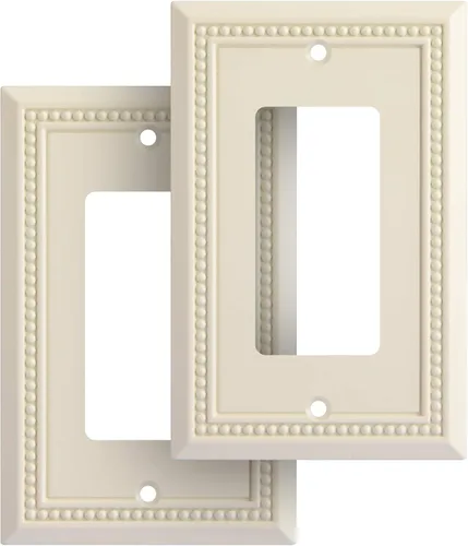 Vista 16 de Henne Bery Sunken Pearls - placa decorativa de pared, placa decorativa de pared, tapa de salida de la placa del interruptor, aleación de zinc sólida