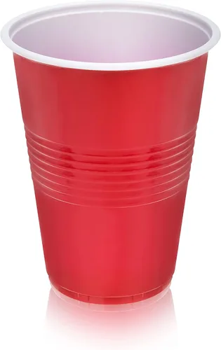 Vista 13 de TRUE Vasos de plástico para cócteles, refrescos, café helado, té helado, pong de cerveza, vasos desechables para fiesta de cumpleaños, noches